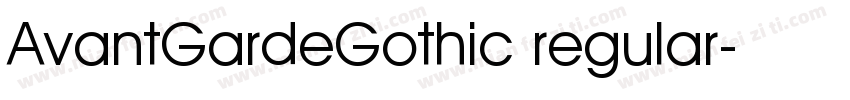 AvantGardeGothic regular字体转换